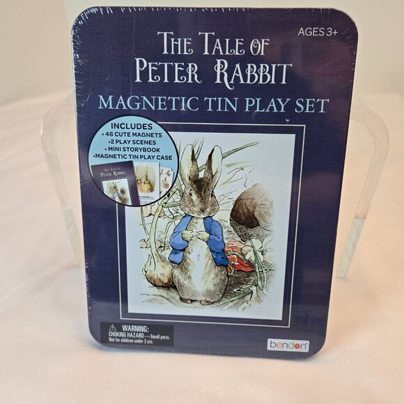 PETER RABBIT Set of 3 - Puzzle Book, Magnetic Set, Tattle Tales Book w/Figurines - Picture 7 of 15